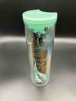 Starbucks 2020 Gold Mermaid Siren Clear Acrylic Tumbler Cup - 16 oz / New - Sold on eBay Jun 20, 2021 for $24.99