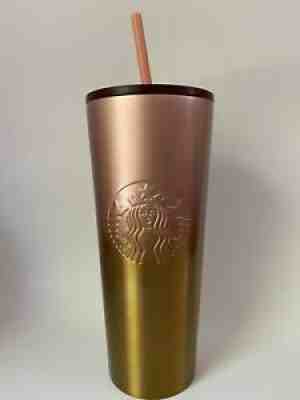 Starbucks 2020 Rose Pink to Gold Ombre 24 oz Tumbler Cold Cup New - Sold on eBay Jul 15, 2021 for $39.99
