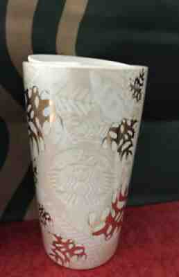 2020 Starbucks Holiday Christmas 12oz Double Wall Ceramic Pinecone Tumbler Gold - Sold on eBay Jun 17, 2021 for $36.99