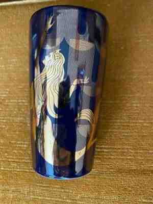 2020 Starbucks Christmas Double Wall Ceramic Gold Blue Siren Mermaid Tumbler - Sold on eBay Jun 22, 2021 for $20.00
