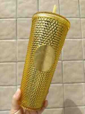 Starbucks China 2020 Tumbler Gold Shinning Diamond Studded 24oz Straw Cold Cup - Sold on eBay Jun 23, 2021 for $45.00