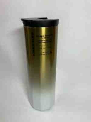 Starbucks 2020 Holiday Gold to White Ombre Vacuum Insulated Tumbler 16 fl oz - Sold on eBay Sep 01, 2021 for $14.99