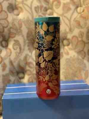 Starbucks Vacuum Insulated Tumbler 16oz 2020 Rose, Leaves Gold, Green, Pink - Sold on eBay Jul 07, 2021 for $28.99