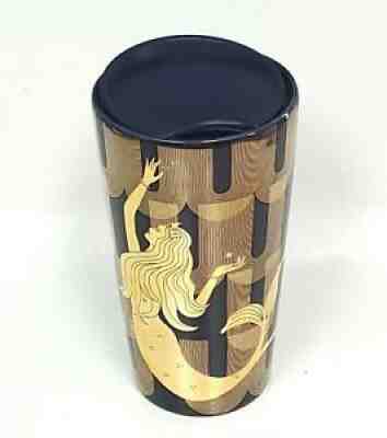 Starbucks 2020 Holiday Ceramic Purple Gold Siren Mermaid Hot Tumbler 12 oz 355mL - Sold on eBay Jun 21, 2021 for $24.99