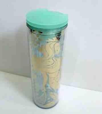 Starbucks 2020 Gold Mermaid Siren Clear Acrylic Cold Cup Tumbler 16 oz - Sold on eBay Jun 20, 2021 for $16.00