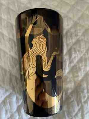 2020 Starbucks Christmas Double Wall Ceramic Gold Blue Siren Mermaid Tumbler - Sold on eBay Jul 18, 2021 for $16.79