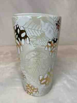 Starbucks Holiday 2020 Ceramic Gold Pinecones Tumbler Travel Mug with Lid New - Sold on eBay Sep 08, 2021 for $23.99