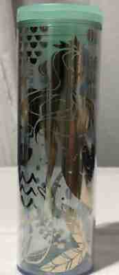 Starbucks 2020 16 fl oz Gold Mermaid Siren Clear Acrylic Cold Cup Tumbler - Sold on eBay Sep 03, 2021 for $13.95