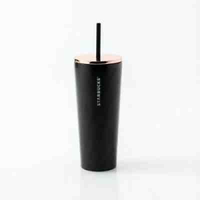 2020 Starbucks Singapore Black Marble Stainless Steel Rose Gold Cold Cup 16oz - Sold on eBay Sep 11, 2021 for $62.90