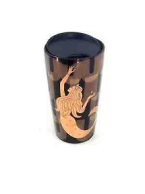 STARBUCKS Holiday 2020 Limited Edition Navy & Gold Mermaid Ceramic Travel Mug - Sold on eBay Jun 18, 2021 for $32.24