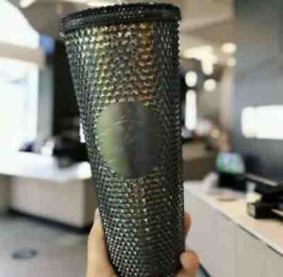 New Starbucks Black and Gold Studded Iridescent Tumbler Fall 2020. 24oz In hand - Sold on eBay Aug 31, 2021 for $59.95