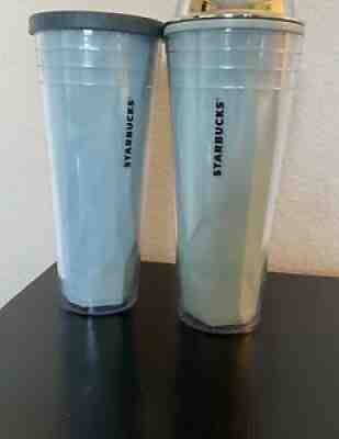 Starbucks 2012 Chiseled Light Blue lot 2 Dome Lid/Grey Lid Venti 24 Oz Straw - Sold on eBay Jul 12, 2021 for $10.00