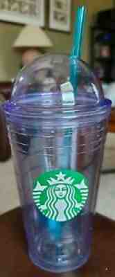2012 Starbucks Frappuc Cold Cup Tumbler Double Wall Grande Clear 16 oz Dome Lid - Sold on eBay Aug 20, 2021 for $7.00