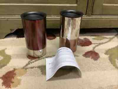 Starbucks Silver Magenta Mug Stainless Steel Travel Tumbler 8Oz 2012 Cork bottom - Sold on eBay Jul 27, 2021 for $30.00