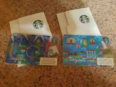 STARBUCKS Singapore 2012 Day/Night National Gift Cards MINT & Matching Sleeve - Sold on eBay Aug 28, 2021 for $13.25