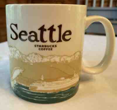 Starbucks 16 oz SEATTLE City Collector Series Coffee Mug 2012 - Sold on eBay Aug 31, 2021 for $9.99