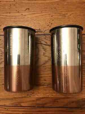 Two Starbucks Coffee 2012 8oz Stainless Steel Travel Tumbler Cork Bottom Copper - Sold on eBay Sep 13, 2021 for $35.00