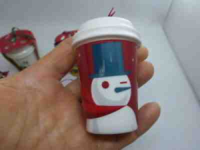 Starbucks 2012 Christmas Ornament Mini To Go Cup Snow Man Holiday Collectible - Sold on eBay Jul 30, 2021 for $5.50