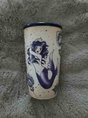 Starbucks Mermaid Tumbler Ceramic Siren Sailor Tattoo 12 oz Cup 2016 Purple Blue - Sold on eBay Sep 14, 2021 for $54.00