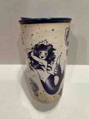 Starbucks Ceramic Tumbler Mermaid Siren Sailor Tattoo 2016 12 oz - Sold on eBay Jun 27, 2021 for $31.00