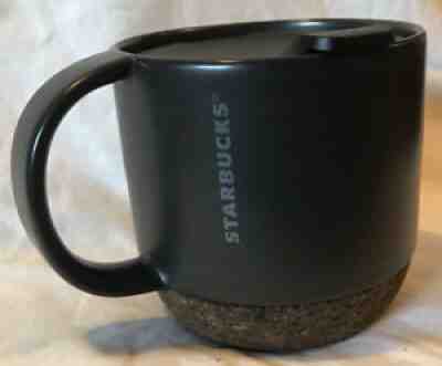 Starbucks Coffee Cork Bottom 2016 Black Ceramic With Travel Top Mug Cup - Sold on eBay Jul 01, 2021 for $18.00