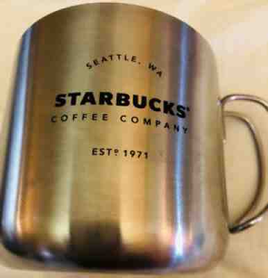 Starbucks Est 1971 Stainless Steel Camping Coffee Mug Cup 2016 12oz - Sold on eBay Sep 11, 2021 for $5.24