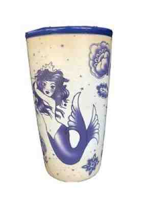 Starbucks 2016 Sailor Blue Lid Mermaid Siren Tattoo Ceramic 12oz Travel Tumbler - Sold on eBay Aug 21, 2021 for $59.99