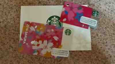 SAKURA 2016! STARBUCKS Japan SAKURA Color Gift Cards (2) w/1 Sleeve USA - Sold on eBay Jun 22, 2021 for $8.00