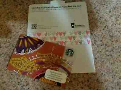 STARBUCKS INDIA 2016 Diwali Gift Card w/UNIQUE Hearts Sleeve US Seller - Sold on eBay Jul 12, 2021 for $7.00