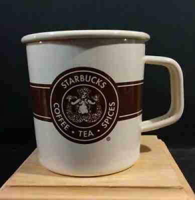 Starbucks Tin Mug Coffee Tea Spices Original Mermaid Logo 2016 Enamel Metal Cup - Sold on eBay Sep 05, 2021 for $6.50