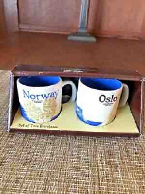 Set Starbucks Oslo Norway 3 Oz Demitasse Espresso Cups 2017 Hard To Find! - Sold on eBay Aug 24, 2021 for $37.99