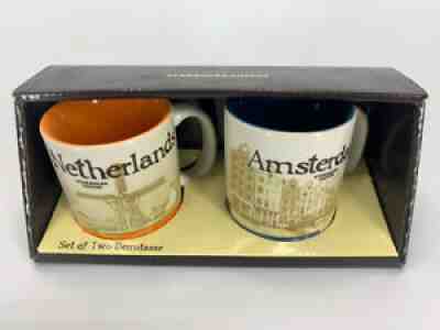 Starbucks Set 2 Netherlands & Amsterdam Demitasse Small Espresso Cups Mugs 2017 - Sold on eBay Aug 18, 2021 for $29.99