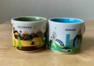 STARBUCKS COLORADO & DENVER 2 Oz You Are Here Espresso Cups - EUC - Sold on eBay Jul 20, 2021 for $23.75