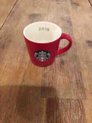 Starbucks 2015 Red Demitasse Espresso Ceramic Mini Coffee Mug Cup 3 oz. ~ EUC - Sold on eBay Jul 16, 2021 for $5.00