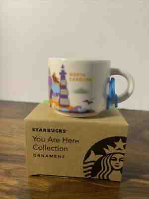 Starbucks You Are Here 2oz Espresso Cup Ornament North Carolina Mug - Sold on eBay Sep 13, 2021 for $12.75