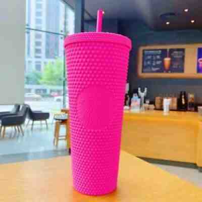 Starbucks 2021 Studded Holiday Tumbler, 24oz - Matte Hot Pink Brand New - Sold on eBay Sep 14, 2021 for $39.99