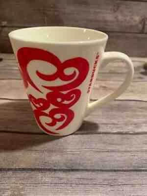 Starbucks Coffee Cup Mug 2016 Red Hearts 12 Oz Collectible Valentines - Sold on eBay Jul 25, 2021 for $8.55