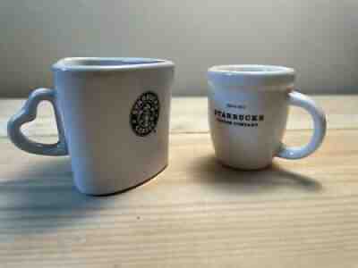 Starbucks Espresso Demitasse Mugs - Lot of 2, Heart Mug & Round Mug - Sold on eBay Jul 08, 2021 for $5.50
