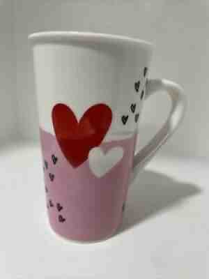 Tall Starbucks 2017 Valentine's Day Hearts Ceramic Coffee Mug Cup 16 Fl Oz - Sold on eBay Aug 22, 2021 for $6.00