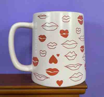 Starbucks 2021 Valentineâ??s Day Pink Mug Hearts Lips 14oz â¤NEWâ¤ Free Shipping! - Sold on eBay Jun 24, 2021 for $17.99