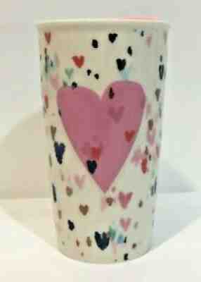 Starbucks Coffee Valentines Day Pink Raised Heart Travel Tumbler 10oz 2018 - Sold on eBay Jul 14, 2021 for $25.50