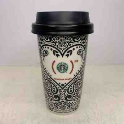 STARBUCKS 2010 Jonathan Adler RED Heart Coffee Travel Mug 12oz Tumbler FREE SHIP - Sold on eBay Aug 24, 2021 for $24.99