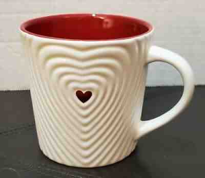 Starbucks 2008 Mug 5" Tall Textured White Rippled Love 16oz NWT - Sold on eBay Sep 12, 2021 for $19.99