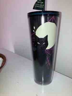 2021 Starbucks glow in the dark halloween black cat 24oz tumbler - Sold on eBay Sep 05, 2021 for $36.00