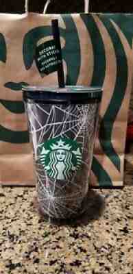 Starbucks Halloween Spiderweb Tumbler (spiderweb glows in the dark) - Sold on eBay Sep 07, 2021 for $37.00