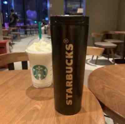 Starbucks 17 FLoz Stainless Steel Tumbler/Cup With Lid Black - Sold on eBay Jul 08, 2021 for $13.00