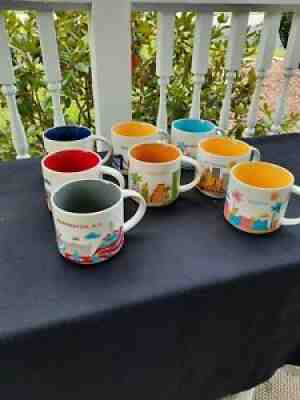 STARBUCKS MUG LOT OF 8 YOU ARE HERE COLLECTION NEW - Sold on eBay Sep 12, 2021 for $51.00