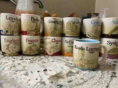 Lot of 13 STARBUCKS Coffee Espresso Demitasse Collector Series Mini Mug 3oz Rare - Sold on eBay Sep 05, 2021 for $66.00