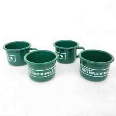 Starbucks Armed Forces Network Green Metal Camp Mug 3 Fl Oz x4 - Sold on eBay Aug 23, 2021 for $10.99