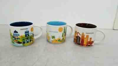 Starbucks You Are Here 14oz Mug 3x Collection w/ Houston, Oxford, California - Sold on eBay Jul 31, 2021 for $22.70